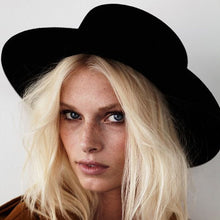 Load image into Gallery viewer, New Fashion Wool Pork Pie Boater Flat Top Hat For Women's Men'st