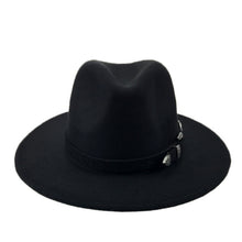 Load image into Gallery viewer, Special Felt Hat Men Fedora Hats with Belt Women