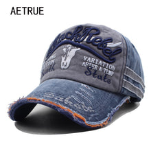 Load image into Gallery viewer, AETRUE Brand Men Baseball Caps Dad Casquette Women Snapback Caps