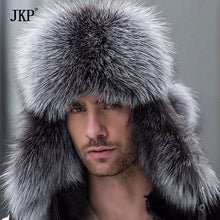 Load image into Gallery viewer, Russian leather bomber leather hat men
