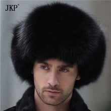Load image into Gallery viewer, Russian leather bomber leather hat men