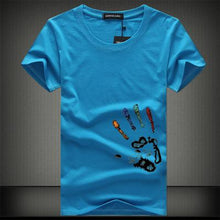Load image into Gallery viewer, New Mens T Shirts Fashion Summer O-Neck Slim Fit Short Sleeve T Shirt Men Mercerized Cotton Brand-Clothing Casual Men T-Shirt