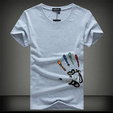 Load image into Gallery viewer, New Mens T Shirts Fashion Summer O-Neck Slim Fit Short Sleeve T Shirt Men Mercerized Cotton Brand-Clothing Casual Men T-Shirt