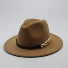 Load image into Gallery viewer, Special Felt Hat Men Fedora Hats with Belt Women