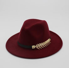 Load image into Gallery viewer, Special Felt Hat Men Fedora Hats with Belt Women
