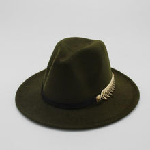 Load image into Gallery viewer, Special Felt Hat Men Fedora Hats with Belt Women