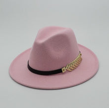 Load image into Gallery viewer, Special Felt Hat Men Fedora Hats with Belt Women