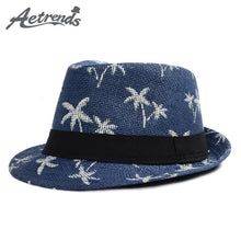 Load image into Gallery viewer, [AETRENDS] 2017 Classic Male Fedora Straw Hat Summer Hats for Me