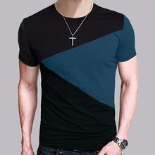 Load image into Gallery viewer, 6 Designs Mens T Shirt Slim Fit Crew Neck T-shirt Men Short Sleeve Shirt Casual tshirt Tee Tops Short Shirt Size M-5XL TX116-R