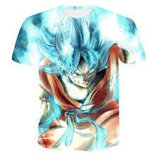 Load image into Gallery viewer, New Dragon Ball Z T Shirts Mens Summer 3D Print Super Saiyan Goku Black Zamasu Vegeta Dragonball Casual Tee Shirt tops Tee