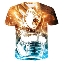 Load image into Gallery viewer, New Dragon Ball Z T Shirts Mens Summer 3D Print Super Saiyan Goku Black Zamasu Vegeta Dragonball Casual Tee Shirt tops Tee