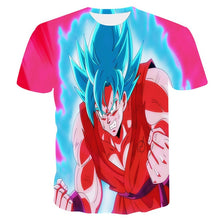 Load image into Gallery viewer, New Dragon Ball Z T Shirts Mens Summer 3D Print Super Saiyan Goku Black Zamasu Vegeta Dragonball Casual Tee Shirt tops Tee