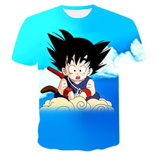 Load image into Gallery viewer, New Dragon Ball Z T Shirts Mens Summer 3D Print Super Saiyan Goku Black Zamasu Vegeta Dragonball Casual Tee Shirt tops Tee