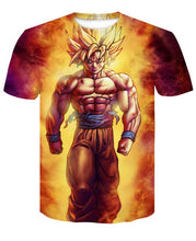 Load image into Gallery viewer, New Dragon Ball Z T Shirts Mens Summer 3D Print Super Saiyan Goku Black Zamasu Vegeta Dragonball Casual Tee Shirt tops Tee