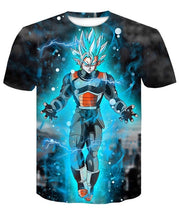 Load image into Gallery viewer, New Dragon Ball Z T Shirts Mens Summer 3D Print Super Saiyan Goku Black Zamasu Vegeta Dragonball Casual Tee Shirt tops Tee