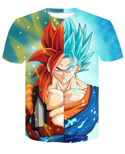 Load image into Gallery viewer, New Dragon Ball Z T Shirts Mens Summer 3D Print Super Saiyan Goku Black Zamasu Vegeta Dragonball Casual Tee Shirt tops Tee