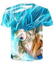 Load image into Gallery viewer, New Dragon Ball Z T Shirts Mens Summer 3D Print Super Saiyan Goku Black Zamasu Vegeta Dragonball Casual Tee Shirt tops Tee