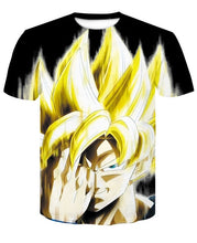 Load image into Gallery viewer, New Dragon Ball Z T Shirts Mens Summer 3D Print Super Saiyan Goku Black Zamasu Vegeta Dragonball Casual Tee Shirt tops Tee