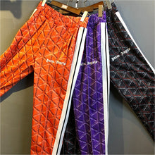 Load image into Gallery viewer, Palm Angels Sweatpants Men Women 1:1 Hip Hop Striped Palm Angels Sweatpants Joggers Purple Orange Black Palm Angels Sweatpants