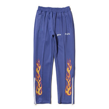Load image into Gallery viewer, Palm Angels Sweatpants Men Women 1:1 Hip Hop Striped Palm Angels Sweatpants Joggers Purple Orange Black Palm Angels Sweatpants
