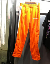 Load image into Gallery viewer, Palm Angels Sweatpants Men Women 1:1 Hip Hop Striped Palm Angels Sweatpants Joggers Purple Orange Black Palm Angels Sweatpants