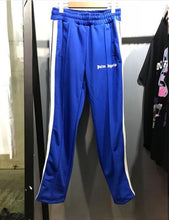 Load image into Gallery viewer, Palm Angels Sweatpants Men Women 1:1 Hip Hop Striped Palm Angels Sweatpants Joggers Purple Orange Black Palm Angels Sweatpants