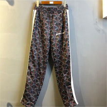 Load image into Gallery viewer, Palm Angels Sweatpants Men Women 1:1 Hip Hop Striped Palm Angels Sweatpants Joggers Purple Orange Black Palm Angels Sweatpants