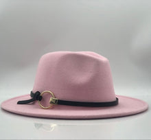 Load image into Gallery viewer, Wool Fedora Hat Hawkins Felt Cap Wide Brim Ladies Trilby Chapeu Feminino Hat Women Men Jazz