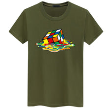 Load image into Gallery viewer, Rubik Cube Print T Shirts Men &amp; Women Fashion Design Summer O-neck Plus size 5XL Short Sleeve the big bang theory Tee streetwear