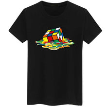 Load image into Gallery viewer, Rubik Cube Print T Shirts Men &amp; Women Fashion Design Summer O-neck Plus size 5XL Short Sleeve the big bang theory Tee streetwear