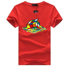 Load image into Gallery viewer, Rubik Cube Print T Shirts Men &amp; Women Fashion Design Summer O-neck Plus size 5XL Short Sleeve the big bang theory Tee streetwear