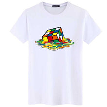 Load image into Gallery viewer, Rubik Cube Print T Shirts Men &amp; Women Fashion Design Summer O-neck Plus size 5XL Short Sleeve the big bang theory Tee streetwear