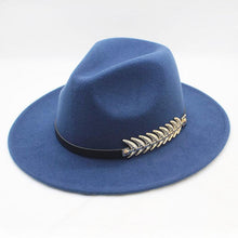 Load image into Gallery viewer, Wool Wide Brim Felt Fedora Trilby Hat For Women Mens