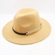 Load image into Gallery viewer, Wool Wide Brim Felt Fedora Trilby Hat For Women Mens