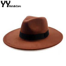 Load image into Gallery viewer, Elegant Orange Wool Fedora Hat for Women