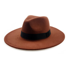 Load image into Gallery viewer, Elegant Orange Wool Fedora Hat for Women