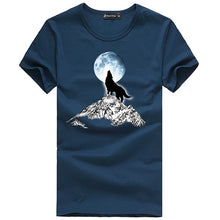 Load image into Gallery viewer, Pioneer Camp Fashion print wolf pattern casual men t-shirt young boy funny t shirts 100% cotton men clothing 305062
