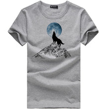 Load image into Gallery viewer, Pioneer Camp Fashion print wolf pattern casual men t-shirt young boy funny t shirts 100% cotton men clothing 305062