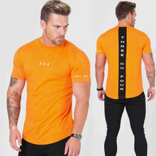 Load image into Gallery viewer, Men Cotton Short sleeve t shirt Fitness Slim Patchwork Black T-shirt Male Brand Gyms Tees Tops Summer Fashion Casual clothing