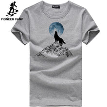 Load image into Gallery viewer, Pioneer Camp Fashion print wolf pattern casual men t-shirt young boy funny t shirts 100% cotton men clothing 305062