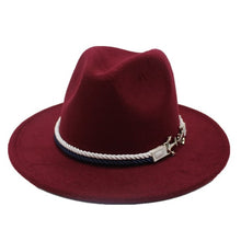 Load image into Gallery viewer, Seioum Spring Wide Brim Fedora Men Women