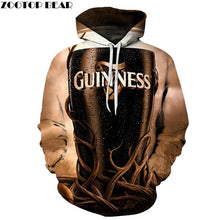 Load image into Gallery viewer, Full Beer Men Hoodies Various Sweatshirts 3D print Unisex Sleeves Brand Sudaderas Fashion Streetwear