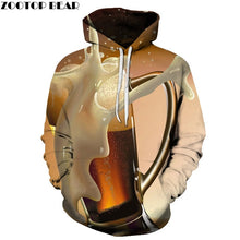 Load image into Gallery viewer, Full Beer Men Hoodies Various Sweatshirts 3D print Unisex Sleeves Brand Sudaderas Fashion Streetwear