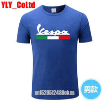 Load image into Gallery viewer, 2019 Brand Men T Shirt Men's Women's Vespa Print T-Shirt Motorcycle Casual Men TShirt