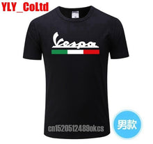 Load image into Gallery viewer, 2019 Brand Men T Shirt Men's Women's Vespa Print T-Shirt Motorcycle Casual Men TShirt