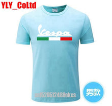 Load image into Gallery viewer, 2019 Brand Men T Shirt Men's Women's Vespa Print T-Shirt Motorcycle Casual Men TShirt