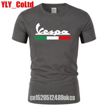 Load image into Gallery viewer, 2019 Brand Men T Shirt Men's Women's Vespa Print T-Shirt Motorcycle Casual Men TShirt