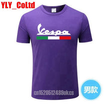Load image into Gallery viewer, 2019 Brand Men T Shirt Men's Women's Vespa Print T-Shirt Motorcycle Casual Men TShirt