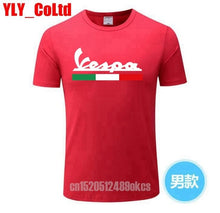Load image into Gallery viewer, 2019 Brand Men T Shirt Men's Women's Vespa Print T-Shirt Motorcycle Casual Men TShirt