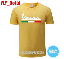 Load image into Gallery viewer, 2019 Brand Men T Shirt Men's Women's Vespa Print T-Shirt Motorcycle Casual Men TShirt
